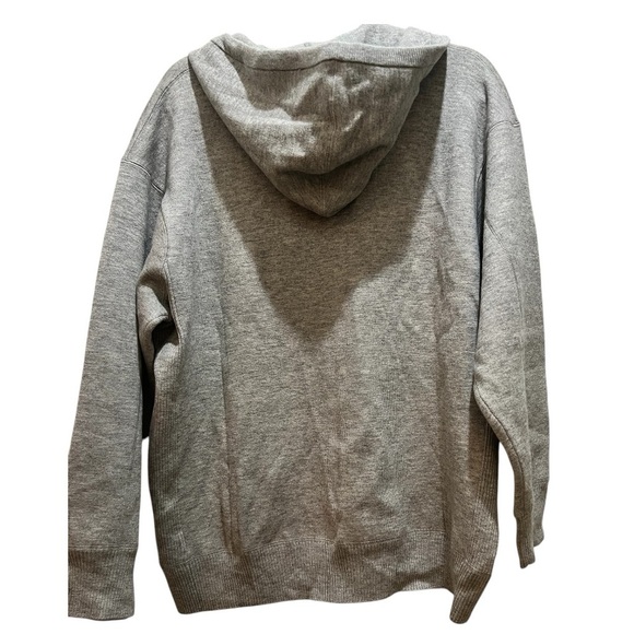 Thakoon Sweater full zip oversized hoodie, size XL, color heather gray NWT - Picture 3 of 9
